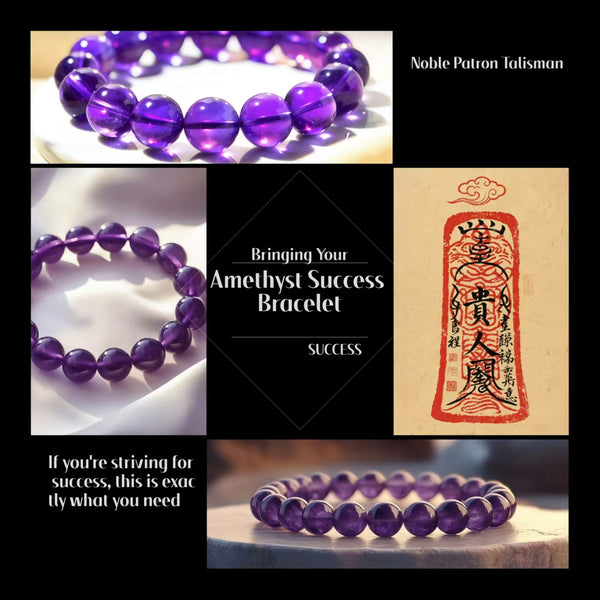 Amethyst Success Bracelet – Worn on the Left Hand