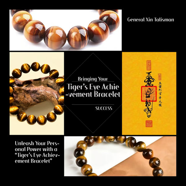 Yellow Tiger's Eye Achievement Bracelet - Worn on the Left Hand