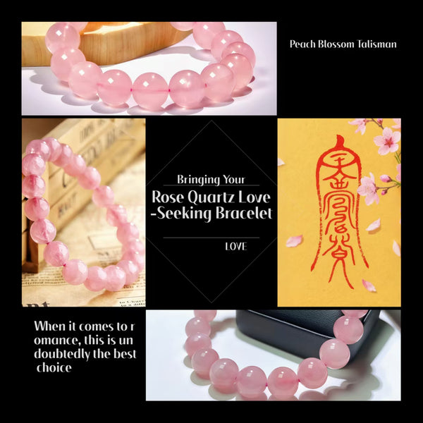 Rose Quartz Love-Seeking Bracelet  – Worn on the Left Hand