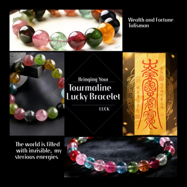 Pulsera de la suerte de turmalina: úsala en la mano izquierda 