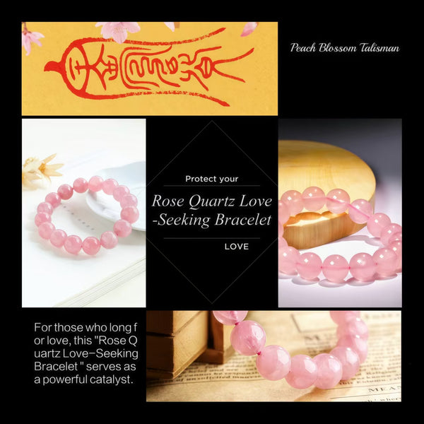 Rose Quartz Love-Seeking Bracelet  – Worn on the Left Hand