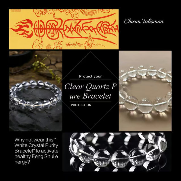 White Crystal Purity Bracelet – Worn on the Left Hand