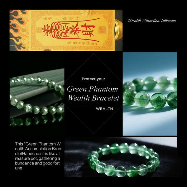 Green Phantom Wealth Accumulation Bracelet – Worn on the Left Hand